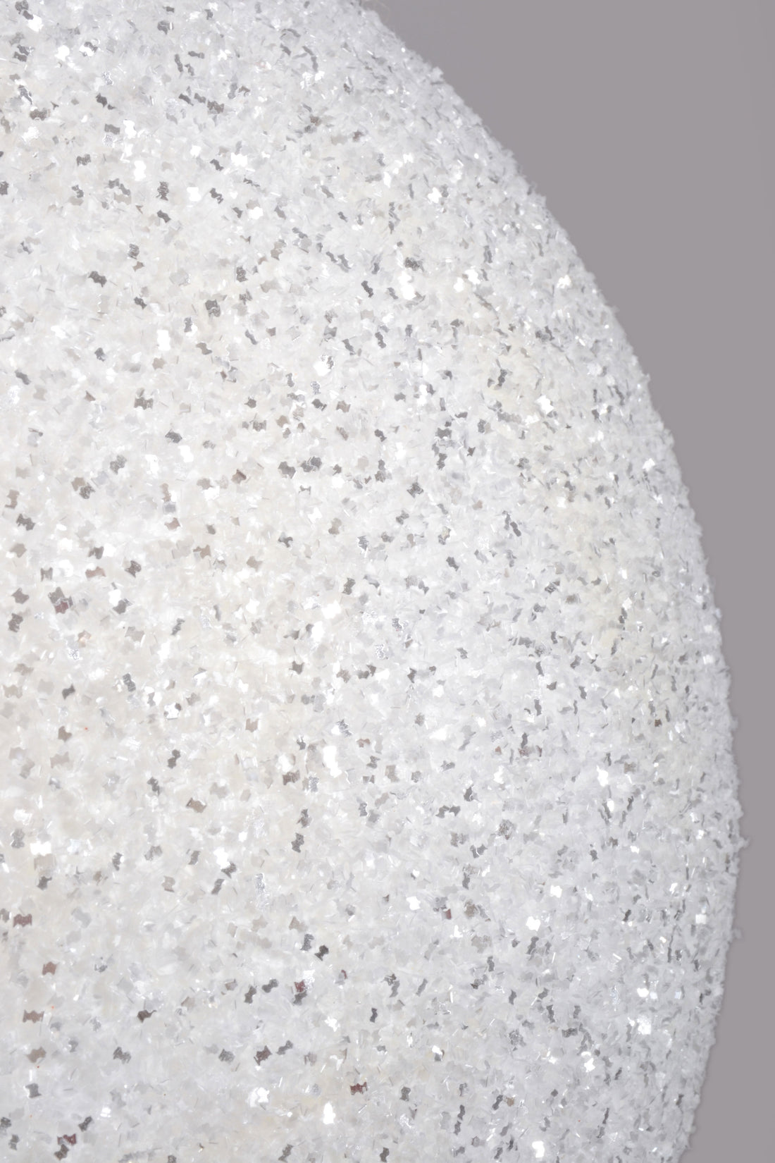 400MM Ball Ornament With Sequin White