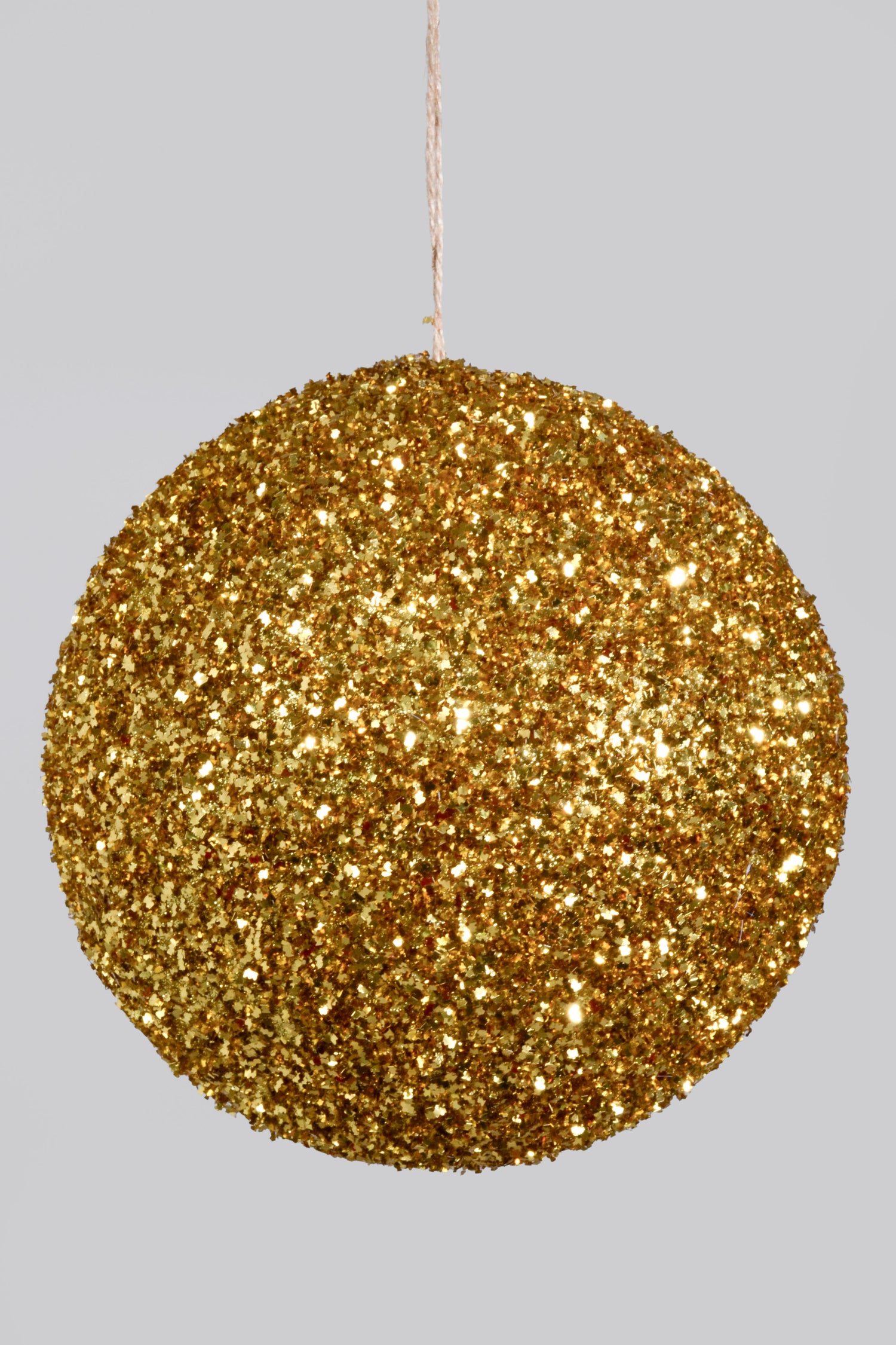 200MM  Ball Ornament With Sequin Gold