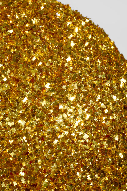 200MM  Ball Ornament With Sequin Gold