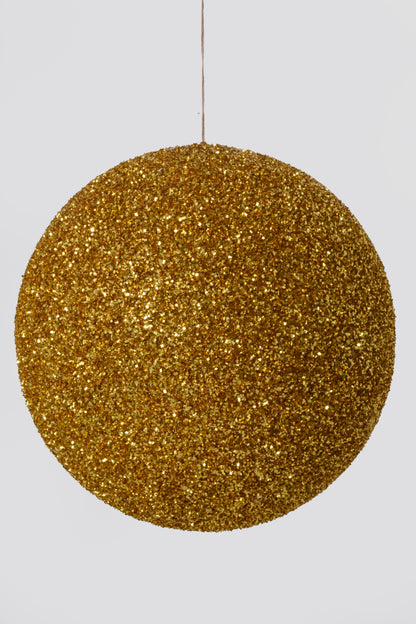 400MM Ball Ornament With Sequin Gold