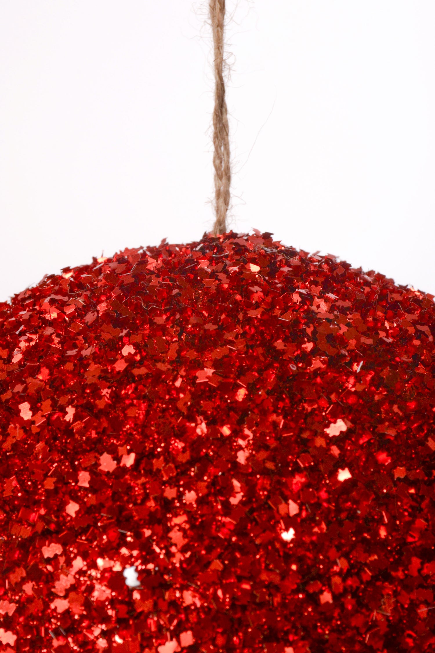 150MM Ball Ornament With Sequin Red