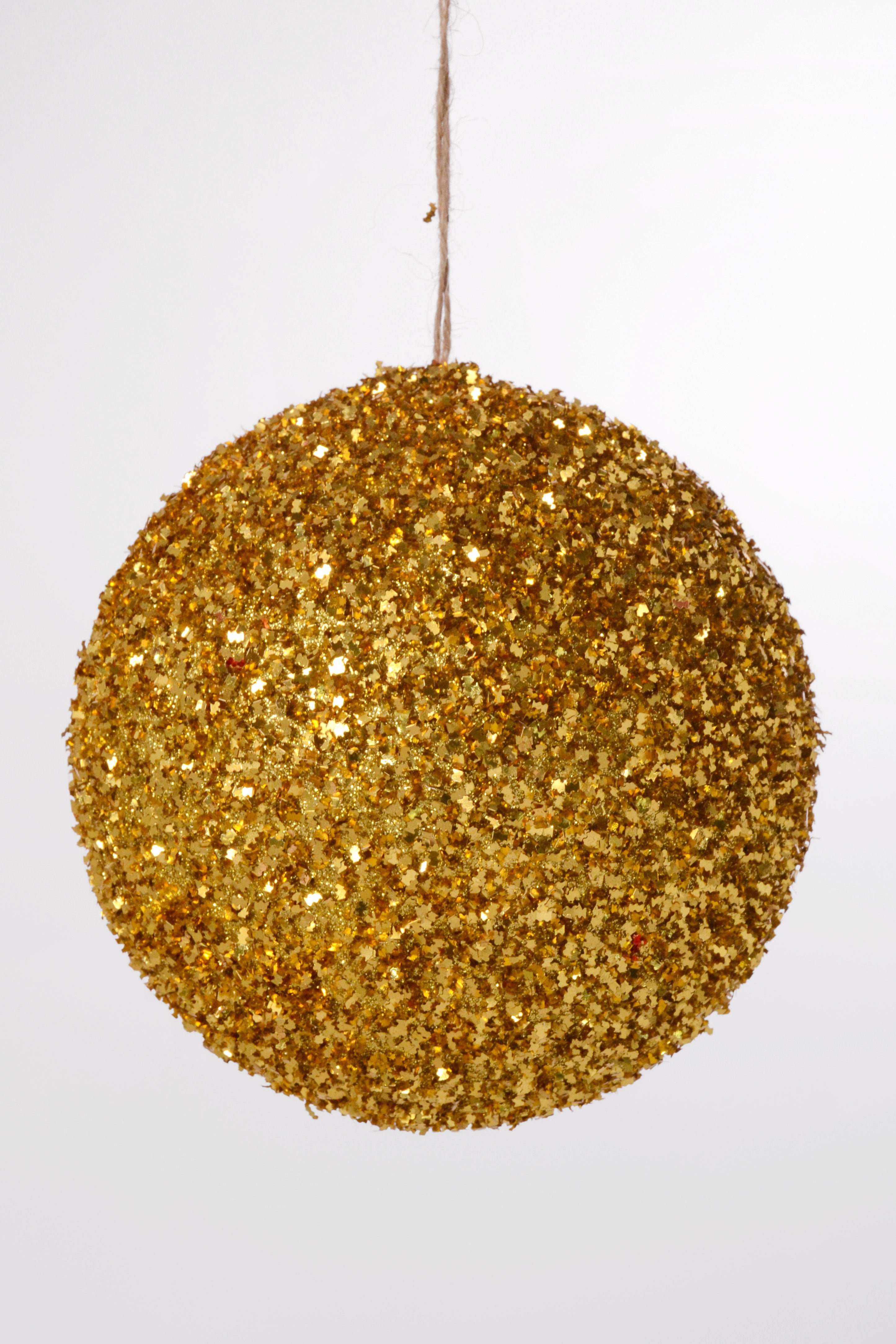 150MM Ball Ornament With Sequin Gold