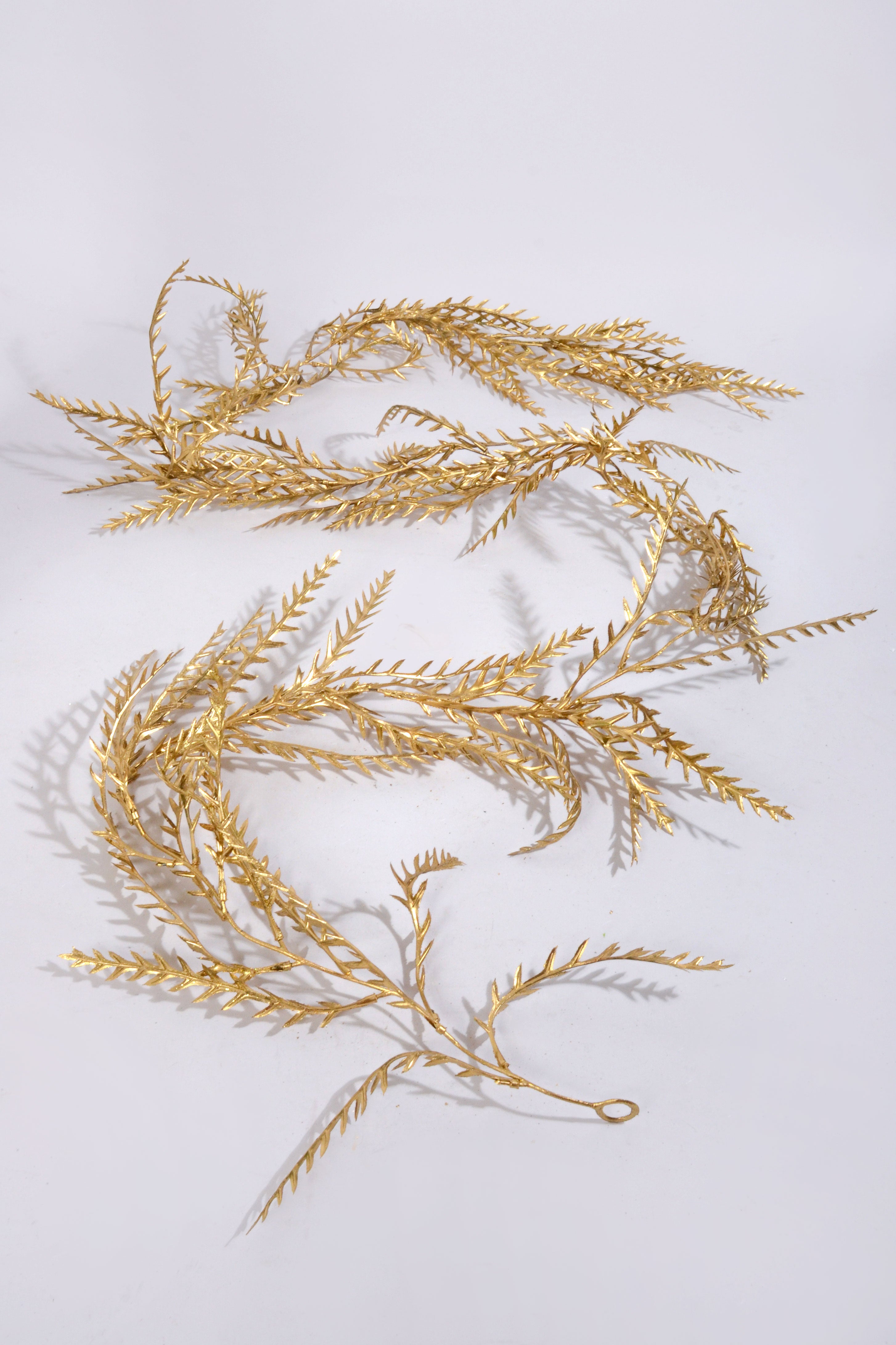 6FT Cypress Garland Gold