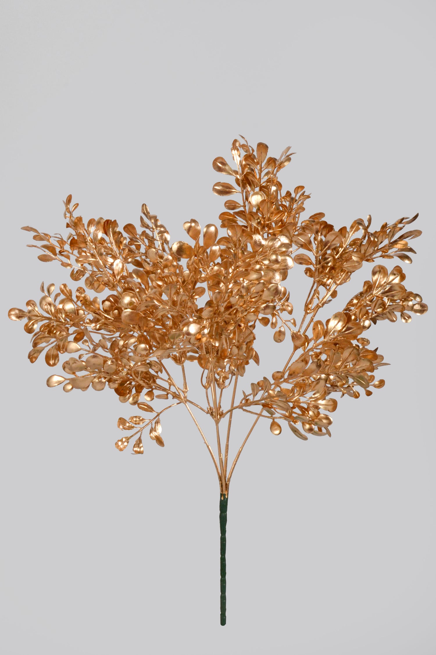 14" Metallic Boxwood Bush Gold