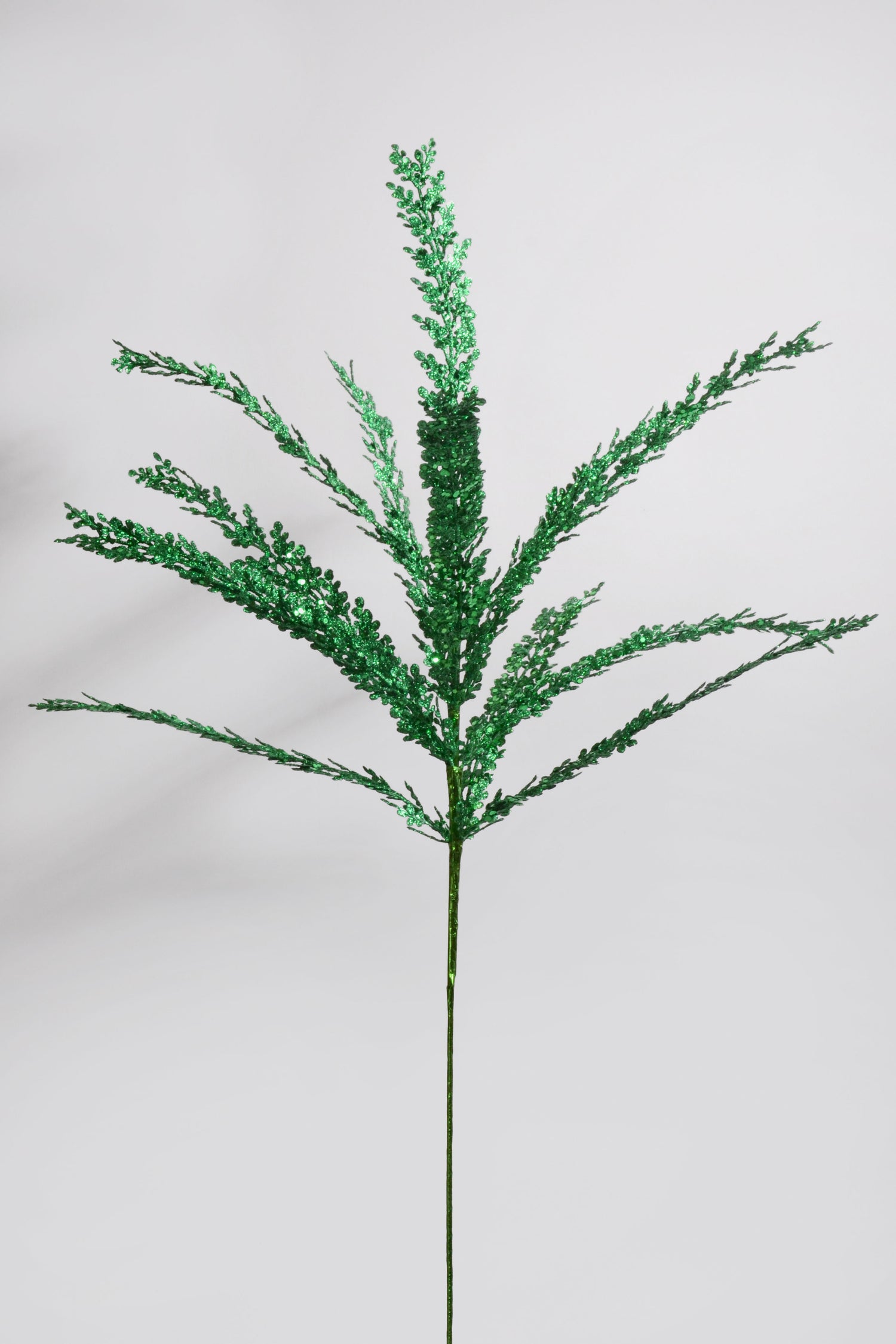 29" Glitter Fern Bush Green