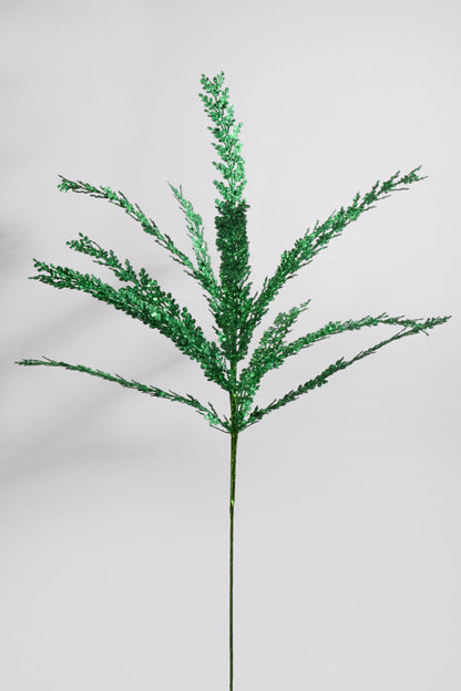 29" Glitter Fern Bush Green
