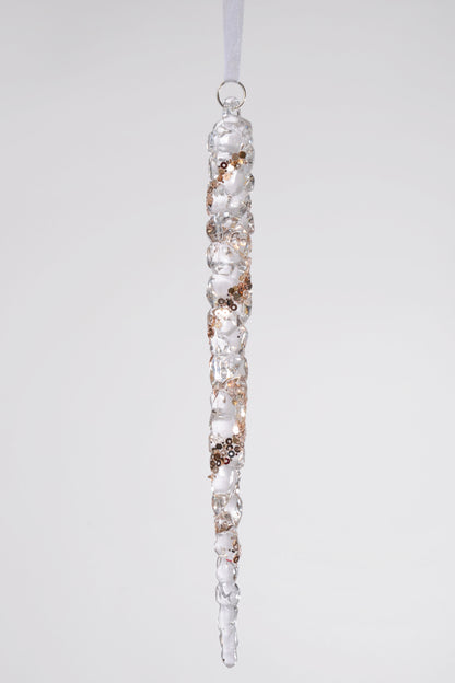 9" Icicles Clear