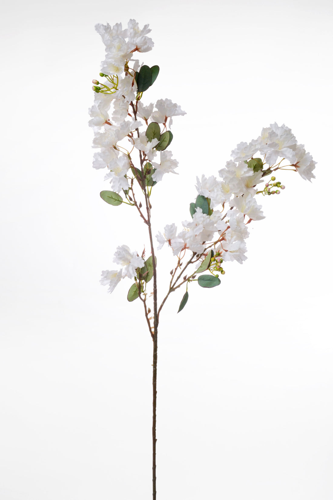 35.5" Silk Cherry Blossom Spray White