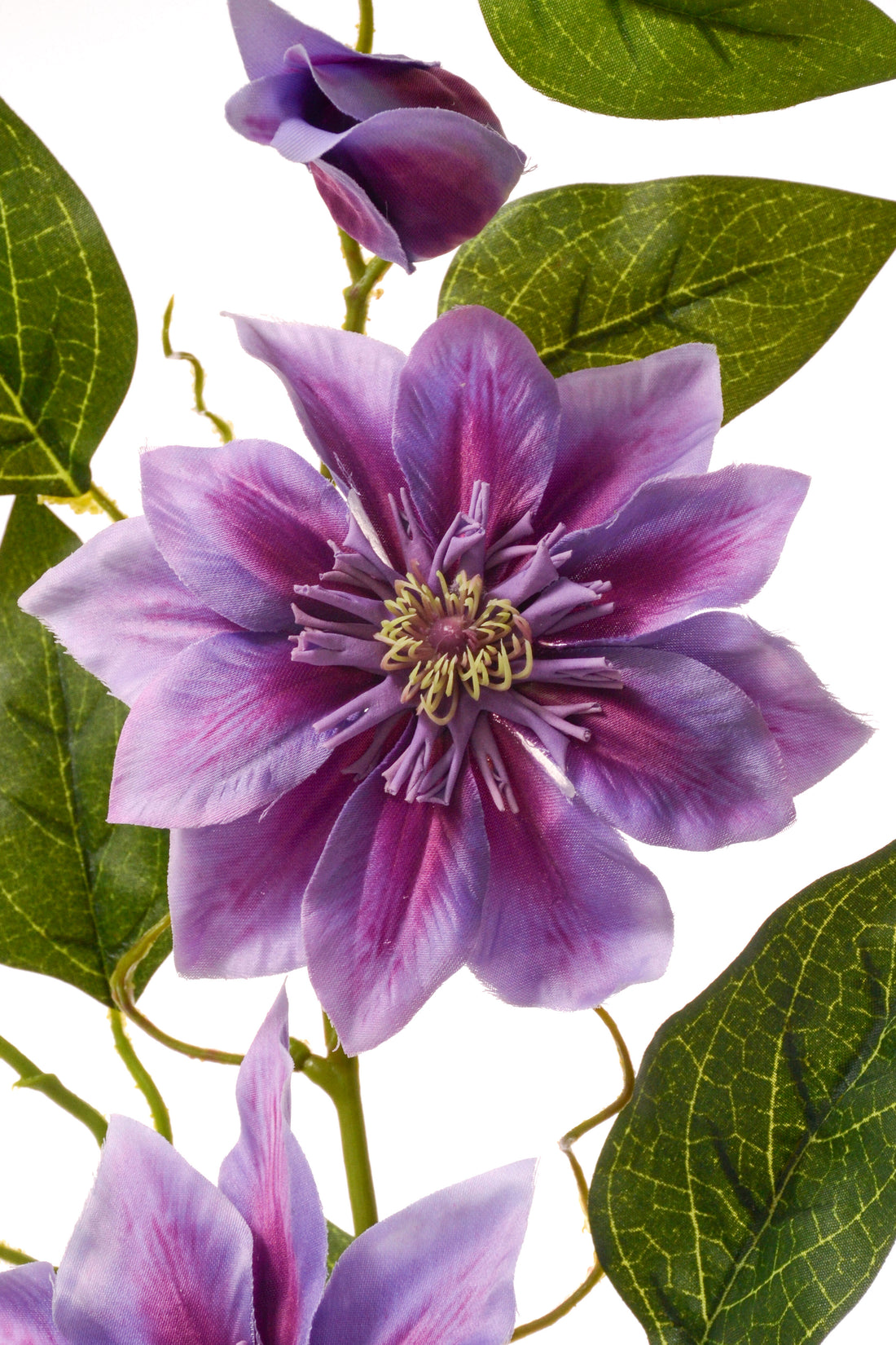 41" Silk Clematis Spray Purple