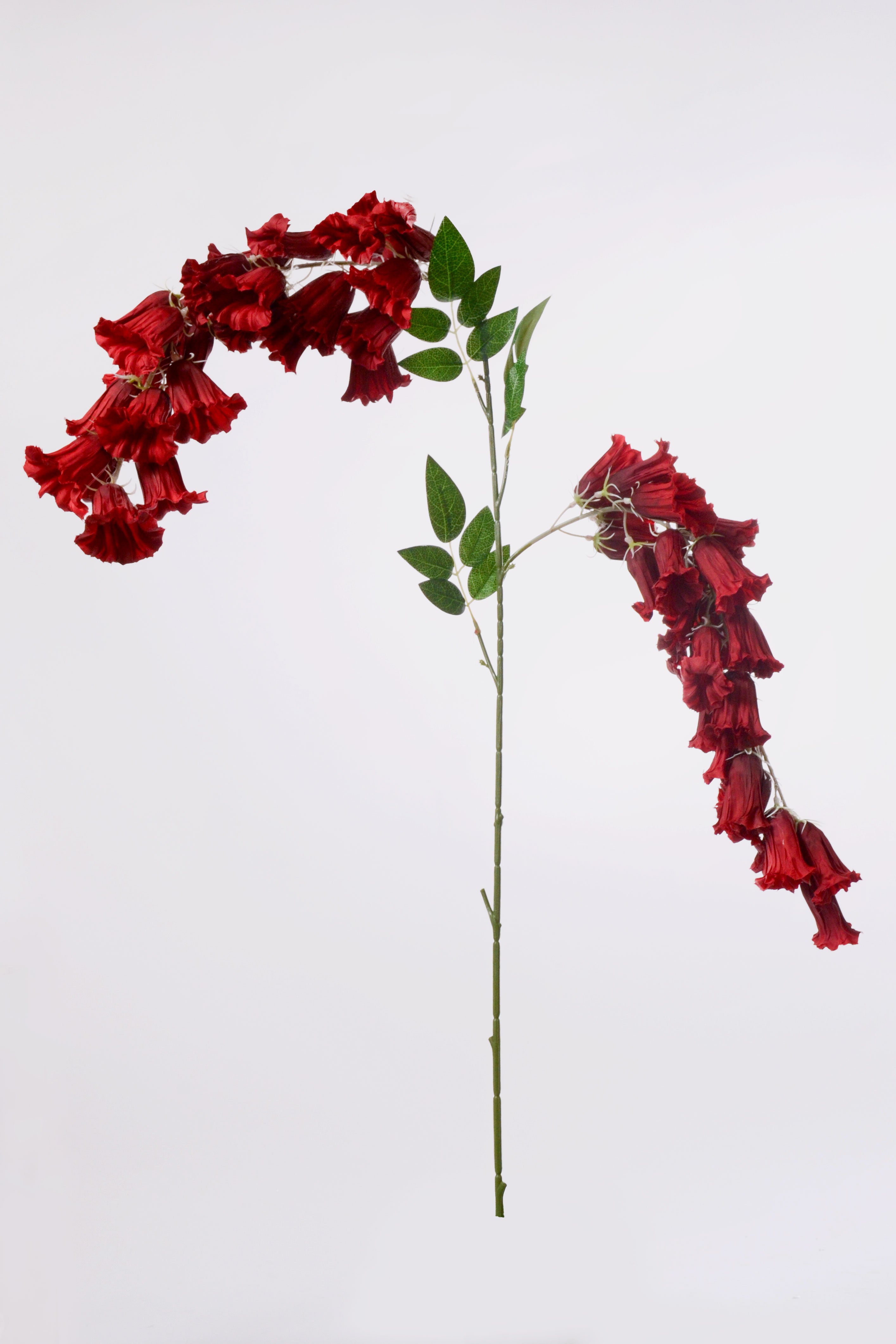 47" Artificial Hanging Bell Flower Spray Red