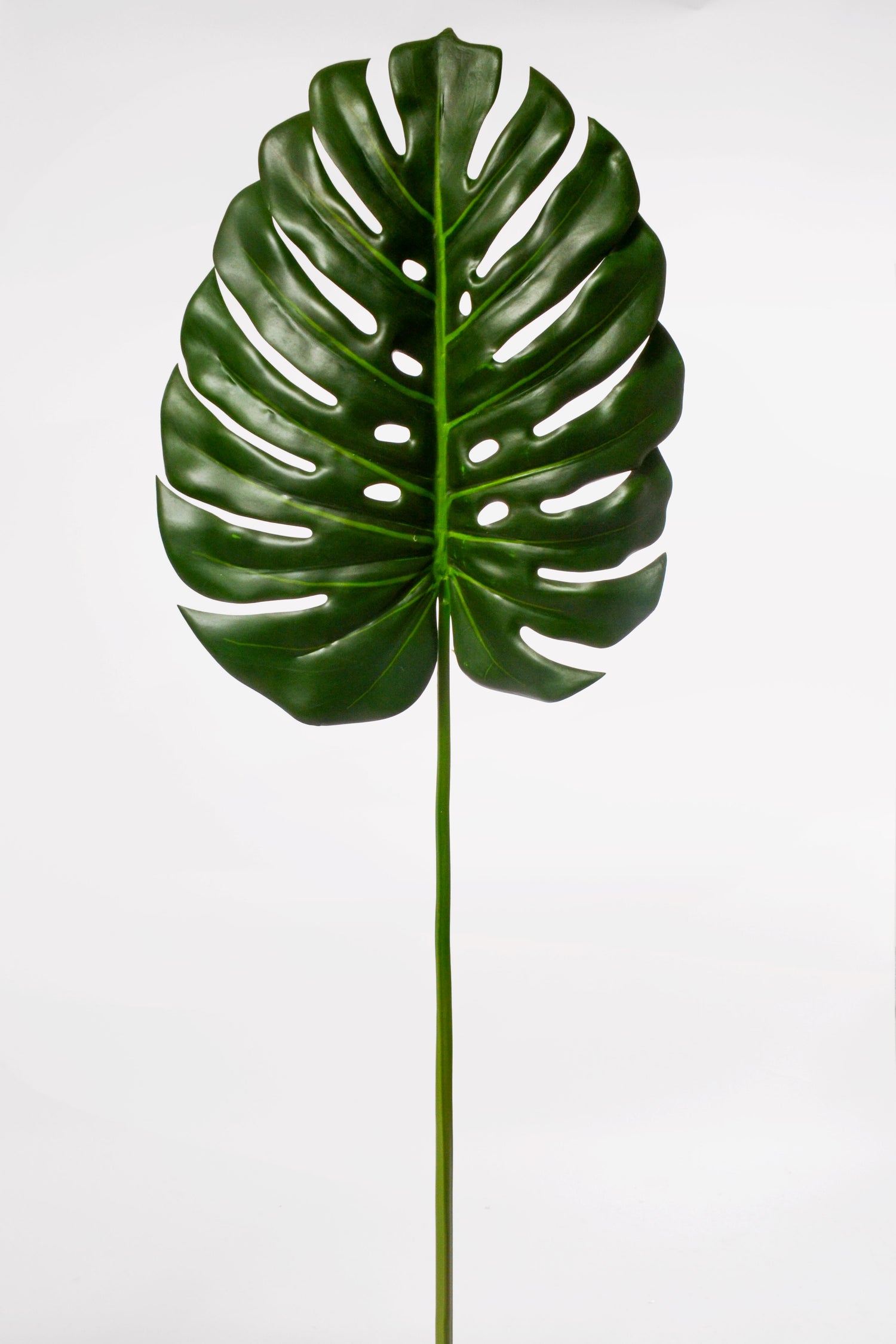 41" Artificial Monstera Leaf Stem Green