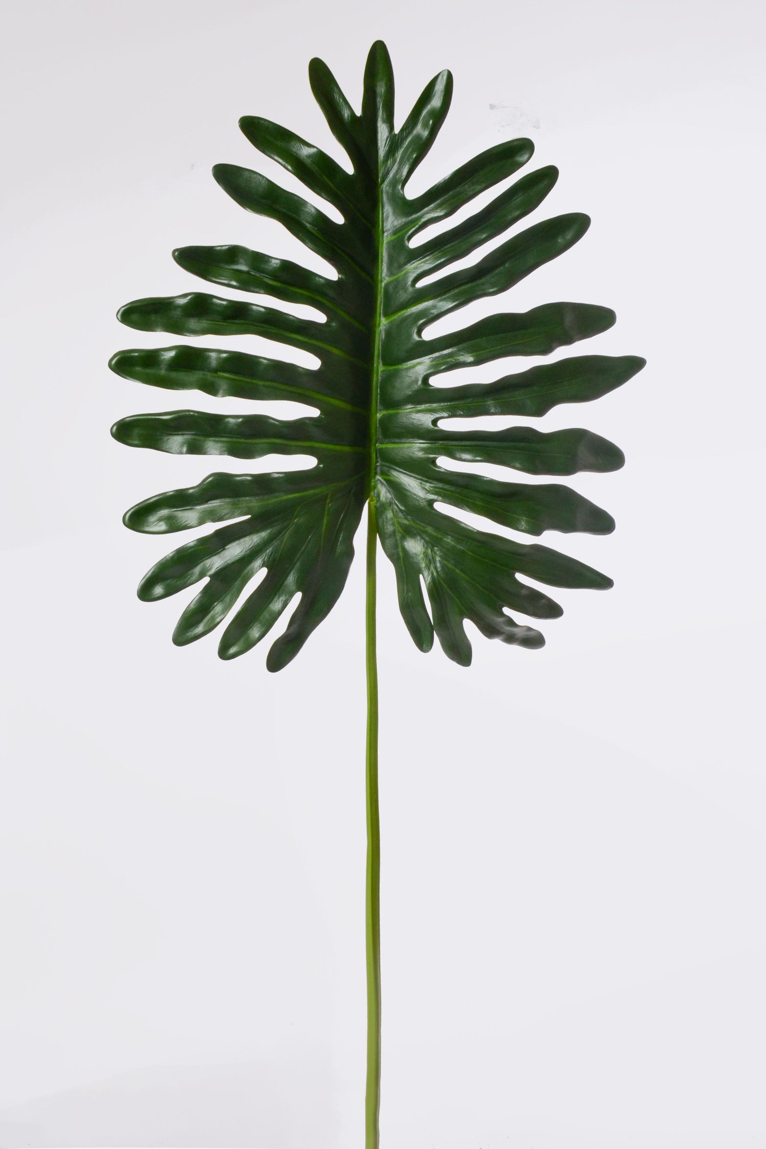 41" Artificial Selloum Leaf Stem Green