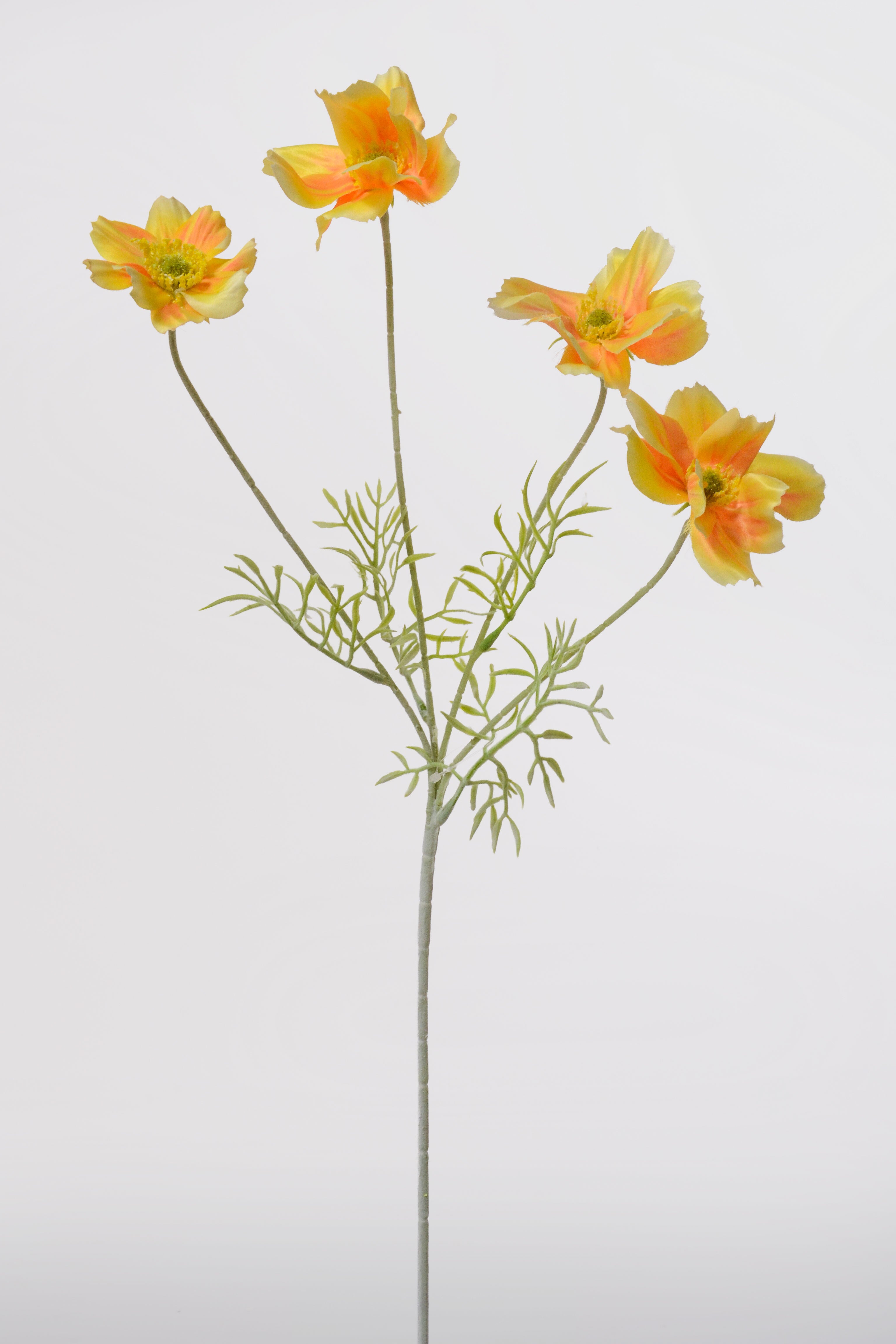 23.5" Silk Cosmos Spray Yellow