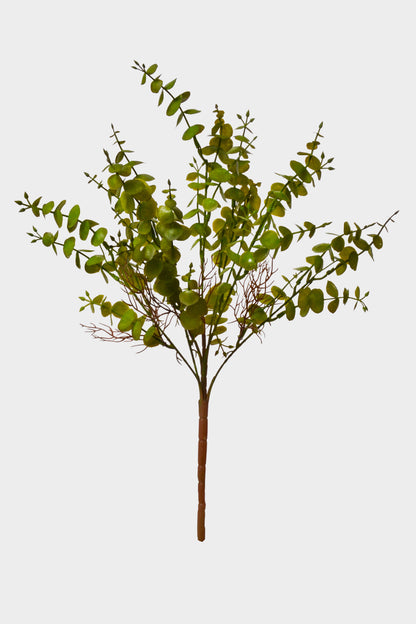 16" Artificial Eucalyptus Bush Dark Green