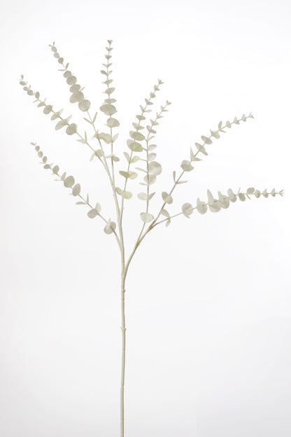31" Artificial Eucalyptus Spray White
