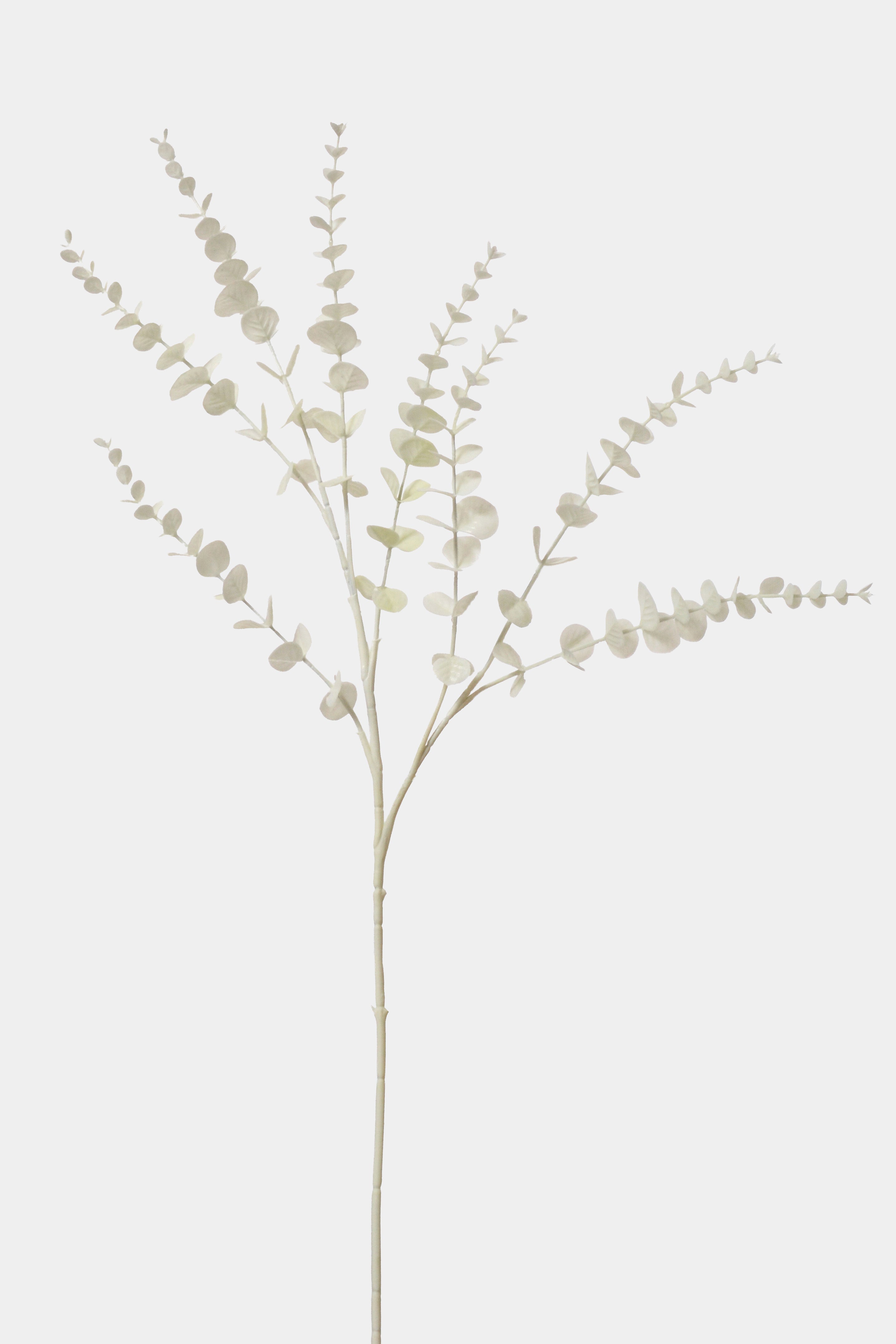 31" Artificial Eucalyptus Spray White