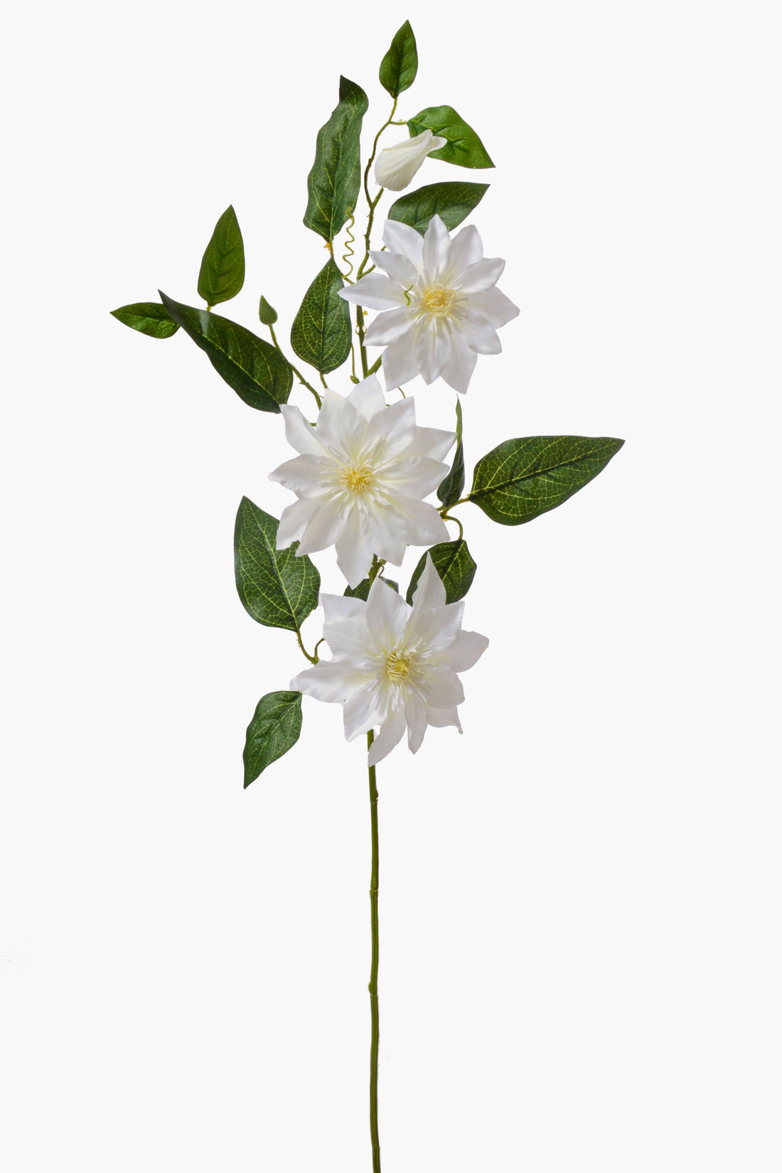 41" Silk Clematis Spray White