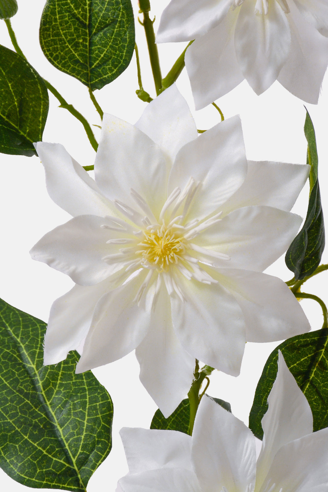 41" Silk Clematis Spray White