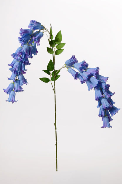 47" Artificial Hanging Bell Flower Spray Blue