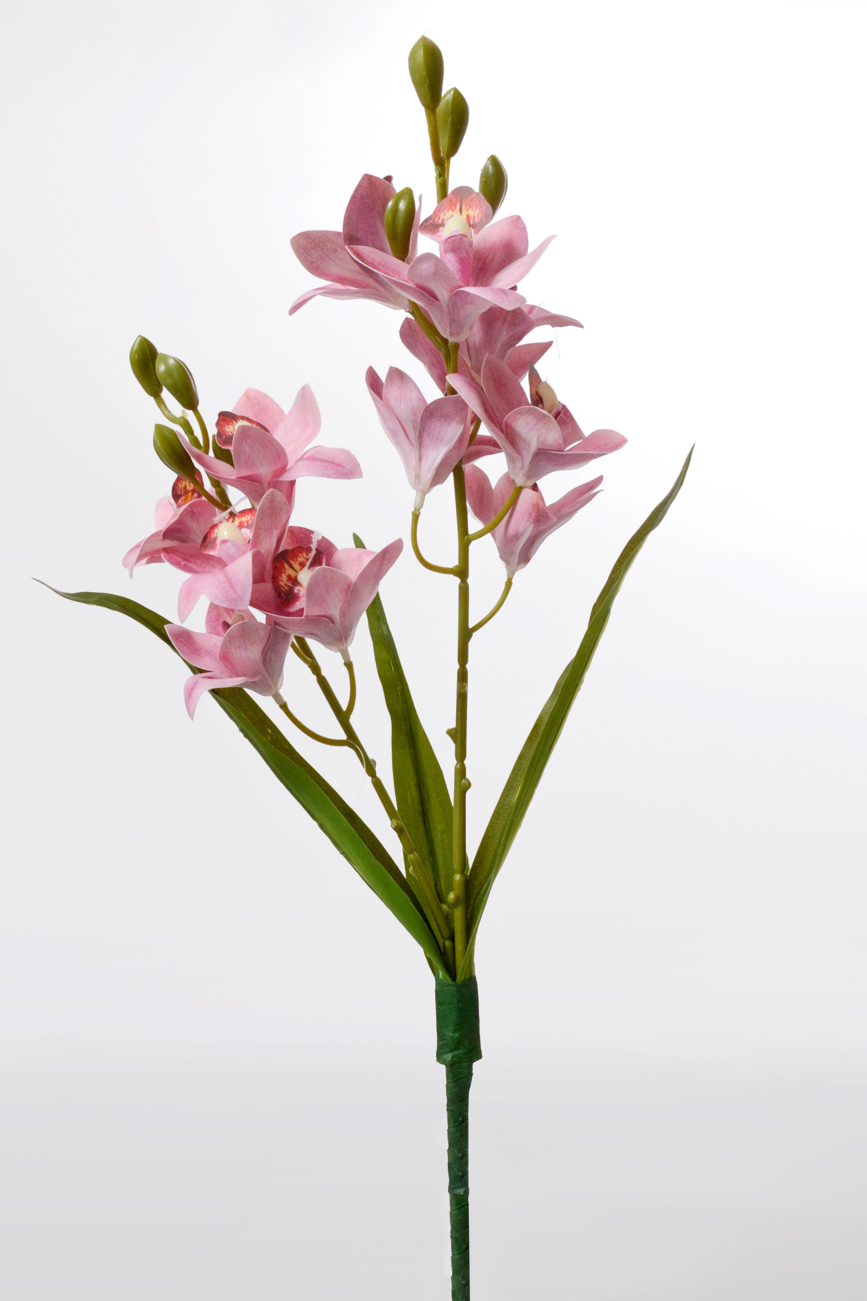 19" Artificial Mini Cymbidium Bush Orchid
