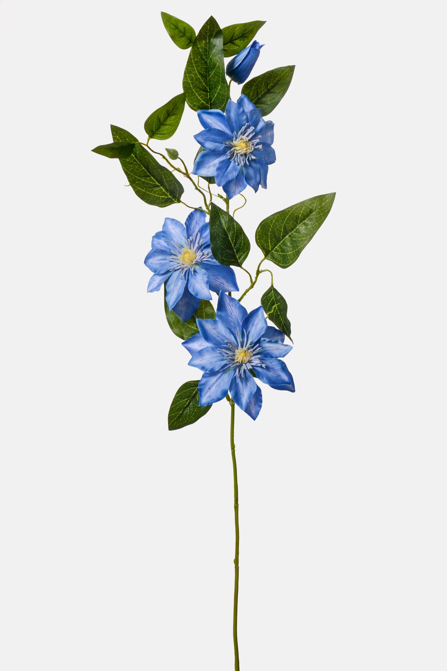 41" Silk Clematis Spray Blue