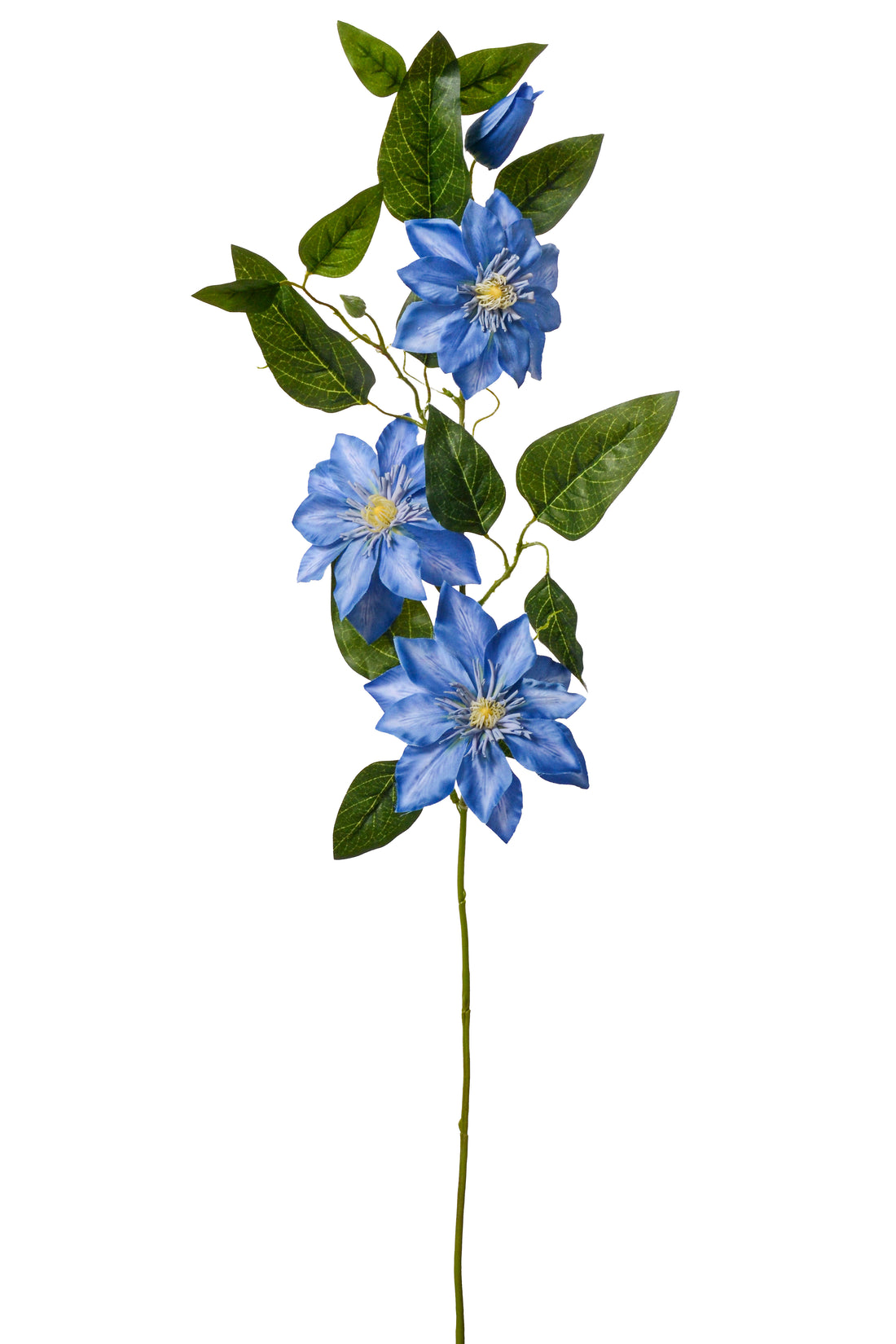 41" Silk Clematis Spray Blue