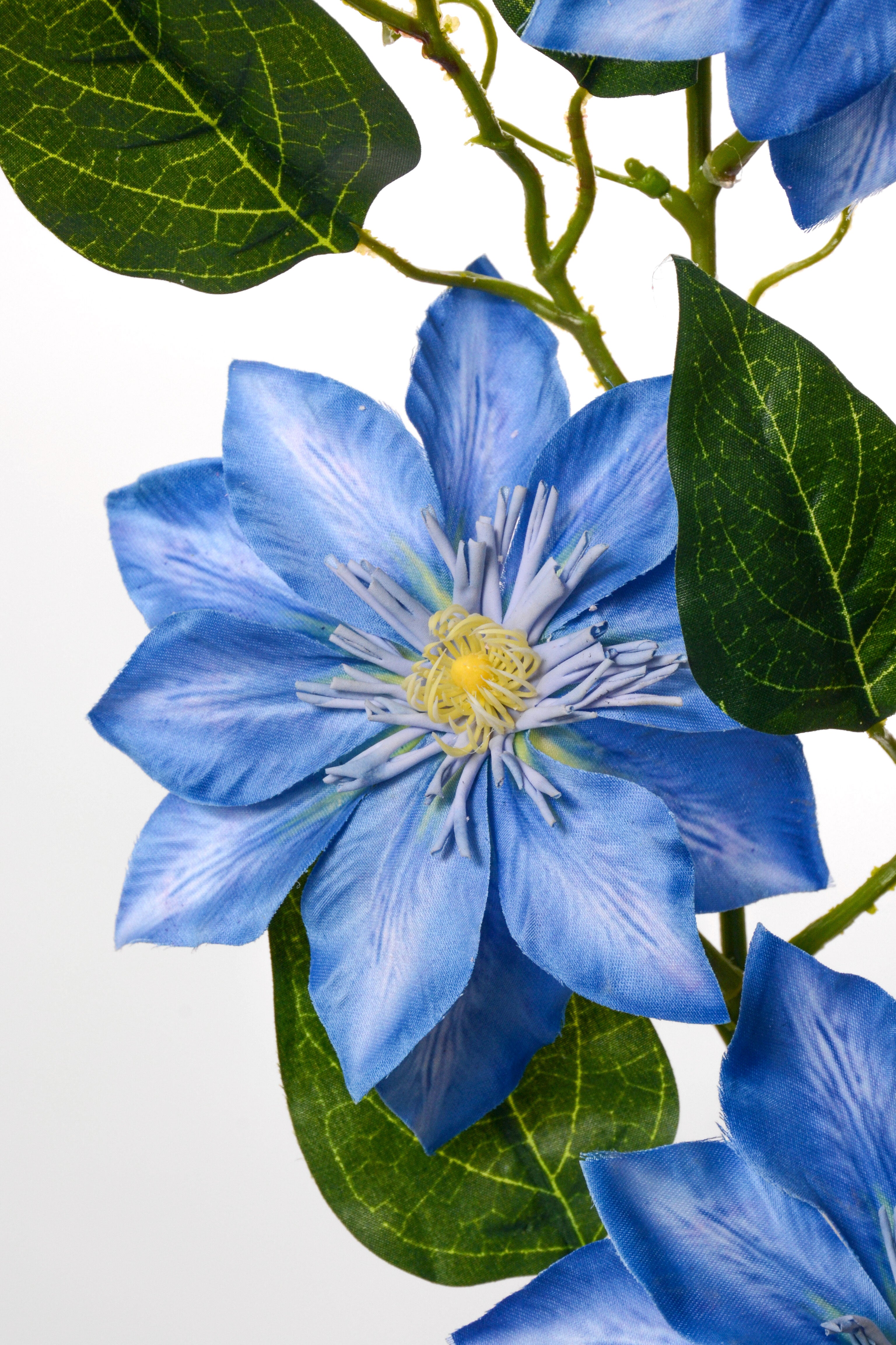 41" Silk Clematis Spray Blue