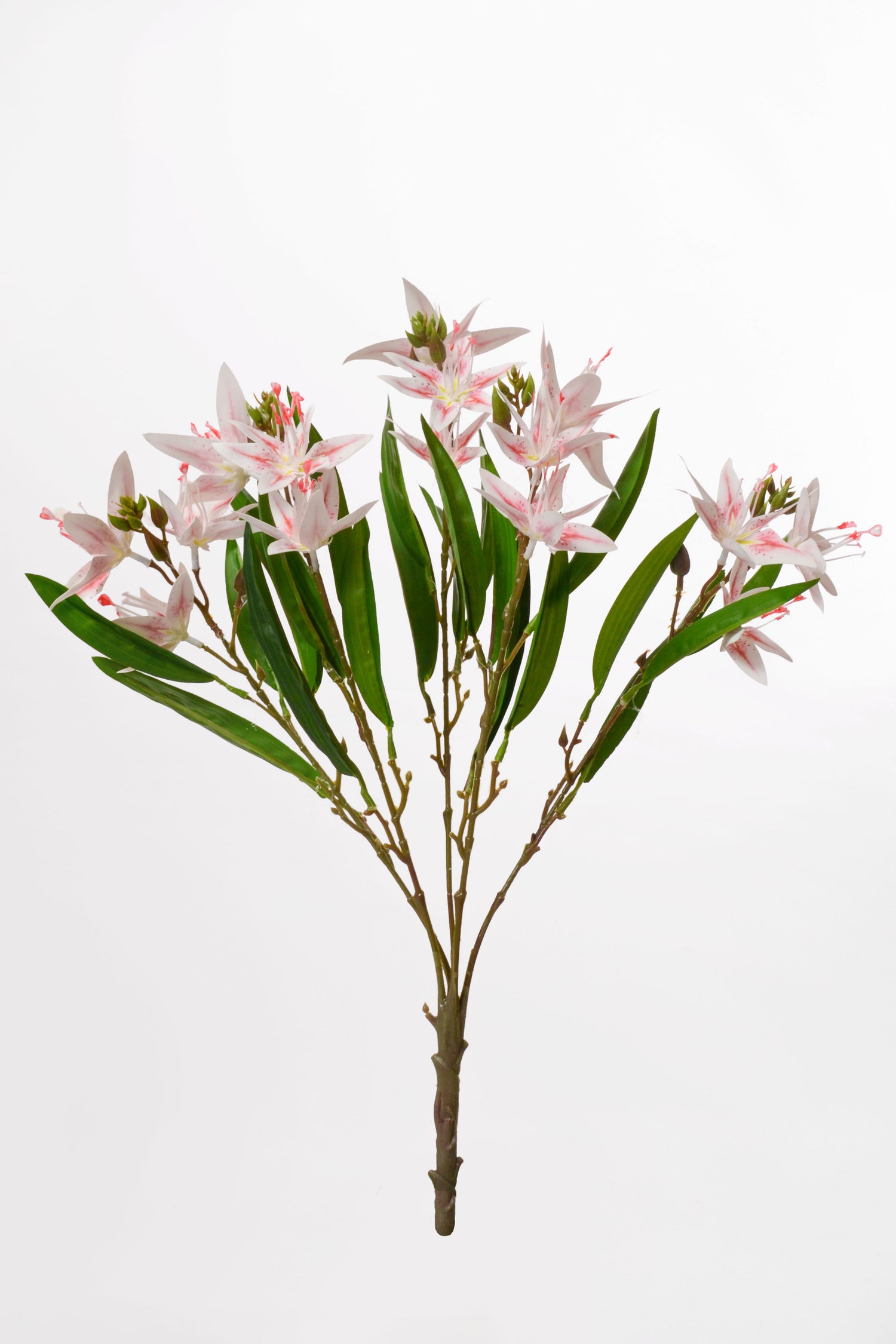 18" Artificial Cymbidium Orchid Bush Pink