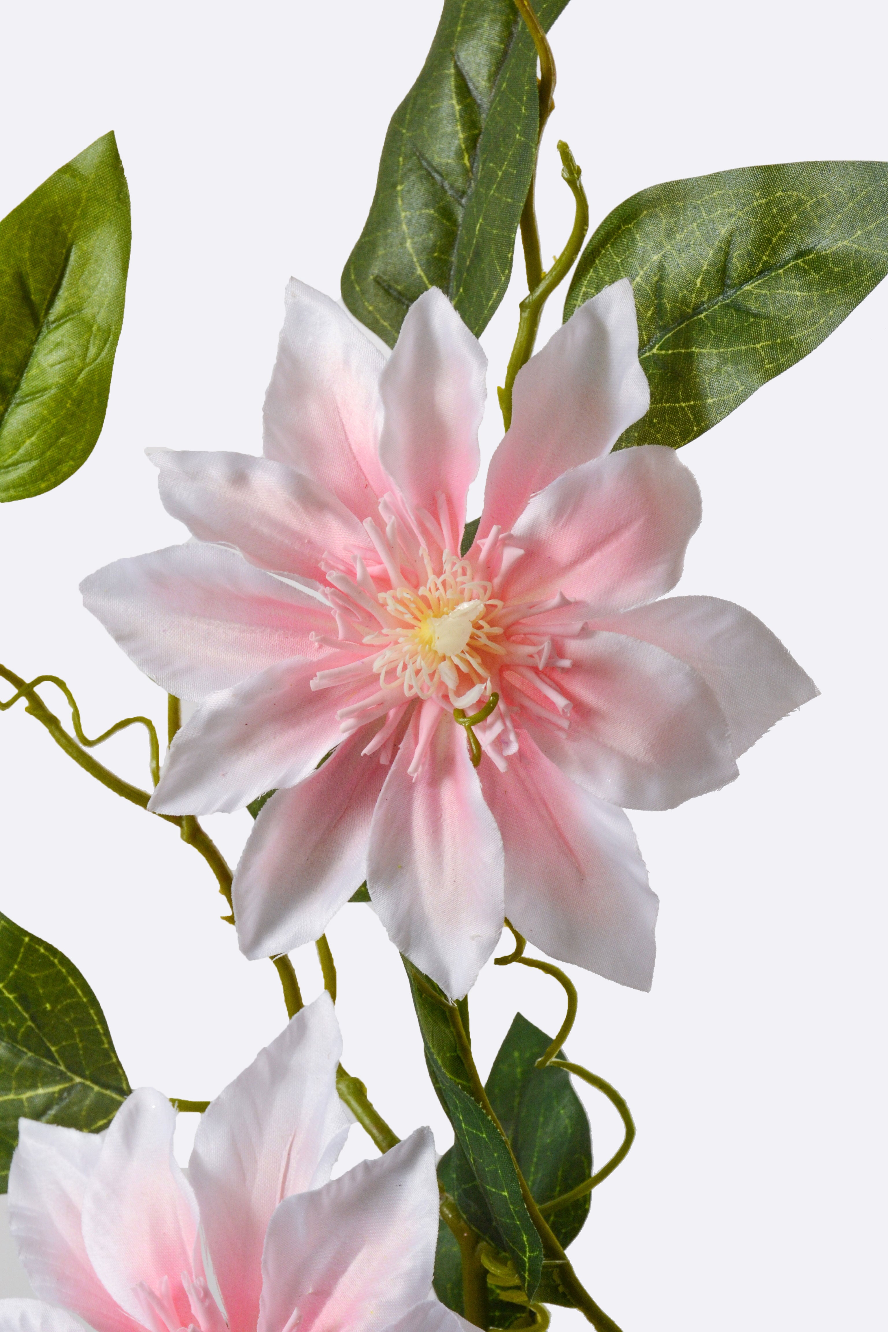 41" Silk Clematis Spray Pink