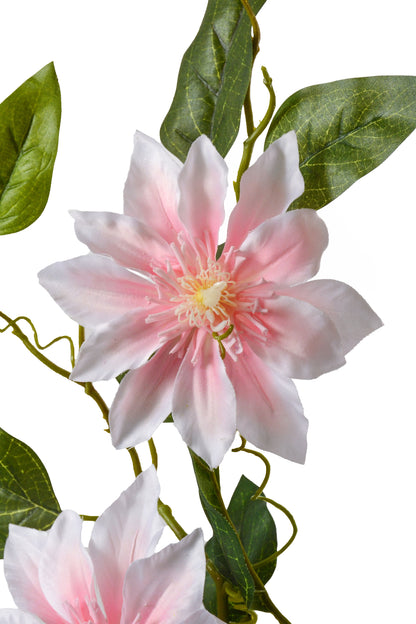 41" Silk Clematis Spray Pink