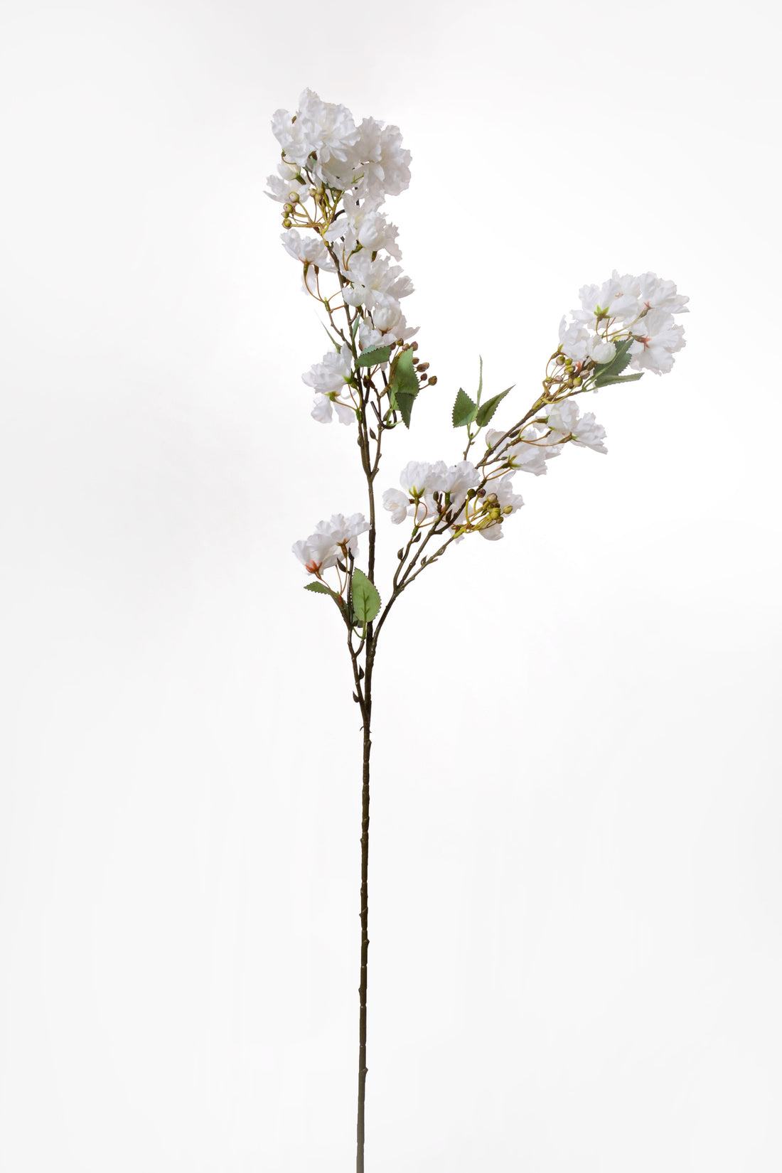 35.5" Silk Cherry Blossom Spray White