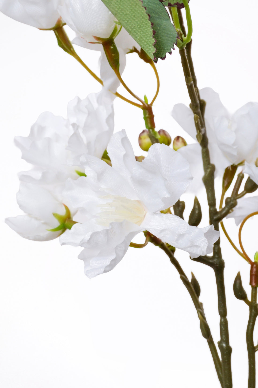 35.5" Silk Cherry Blossom Spray White