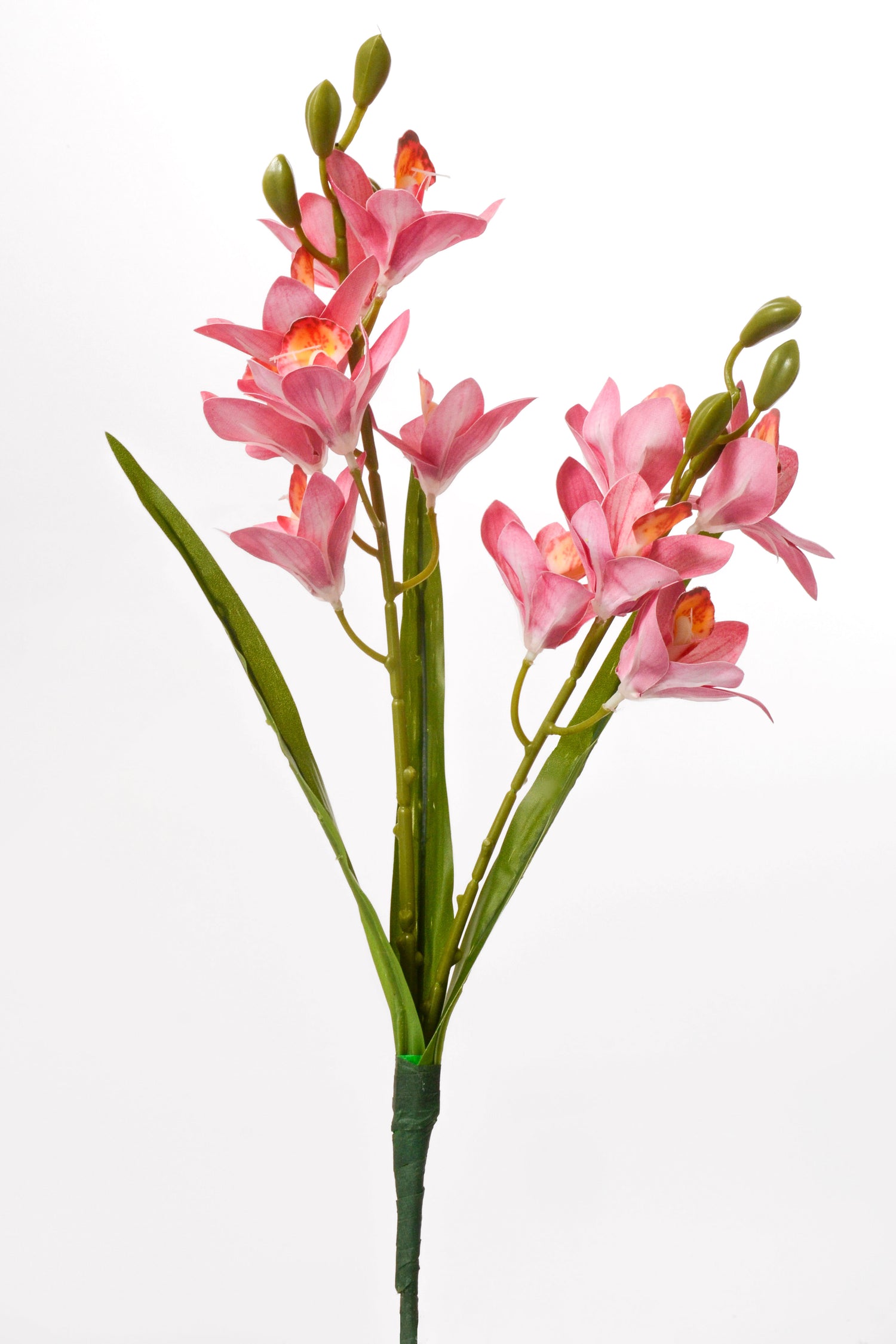 19" Artificial Mini Cymbidium Bush Pink