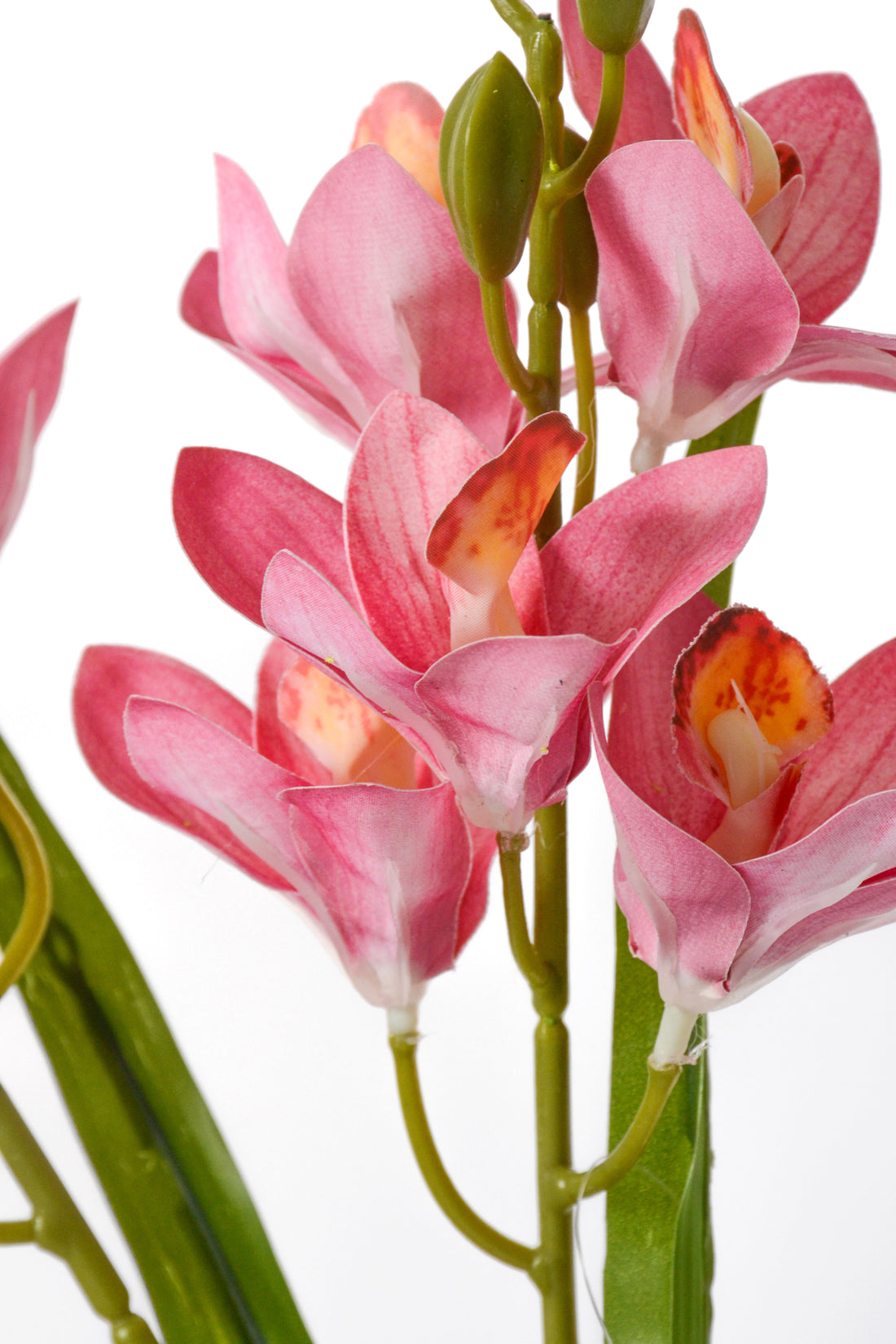 19" Artificial Mini Cymbidium Bush Pink