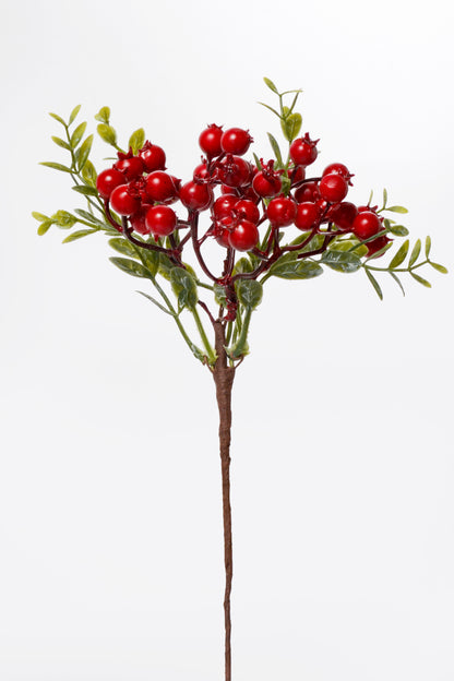 10" Artificial Pomegranate Spray Red/Green