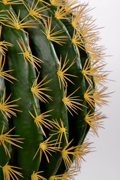 18" Artificial Cactus Ball Green