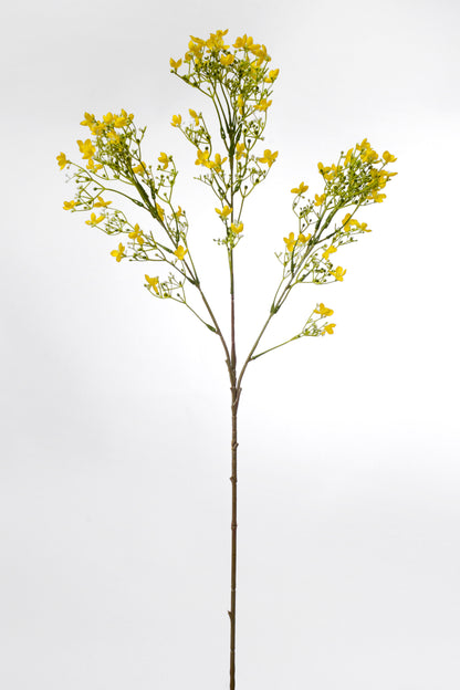 29.5" Silk Waxflower Spray Yellow