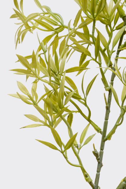 39.5" Artificial Ambrosia Leaf Spray Green/White