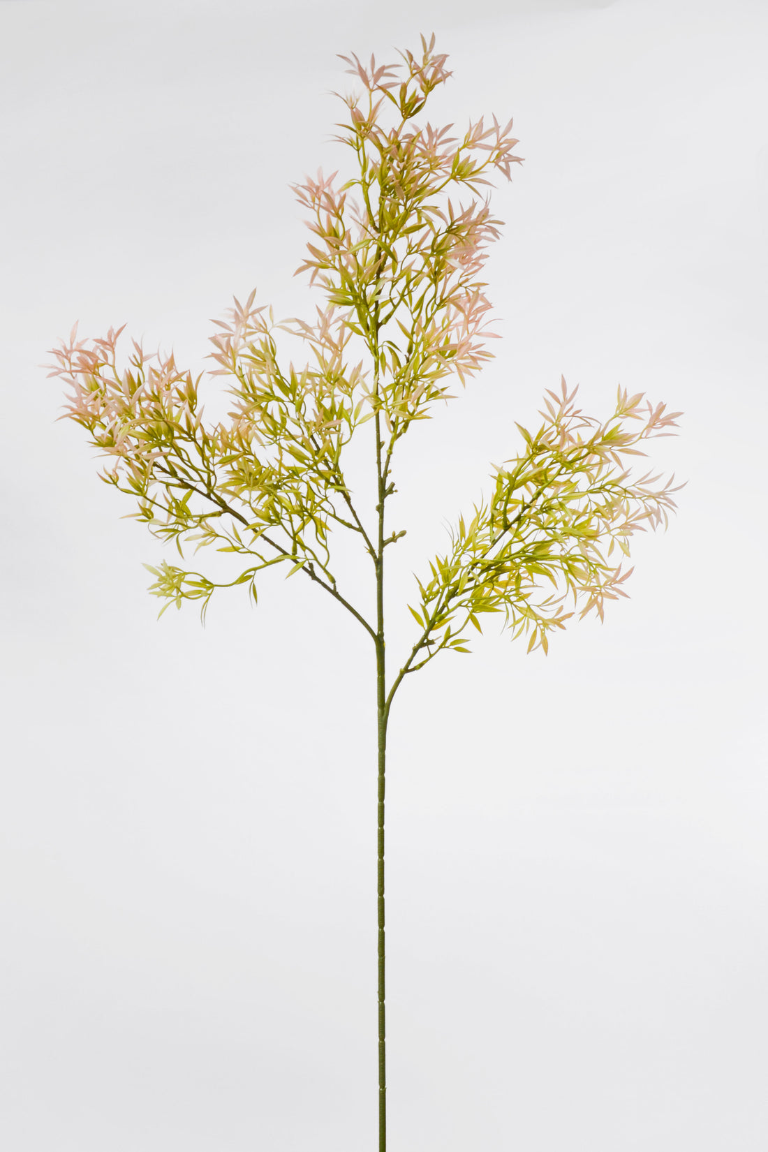 39.5" Artificial Ambrosia Leaf Spray Green/Pink