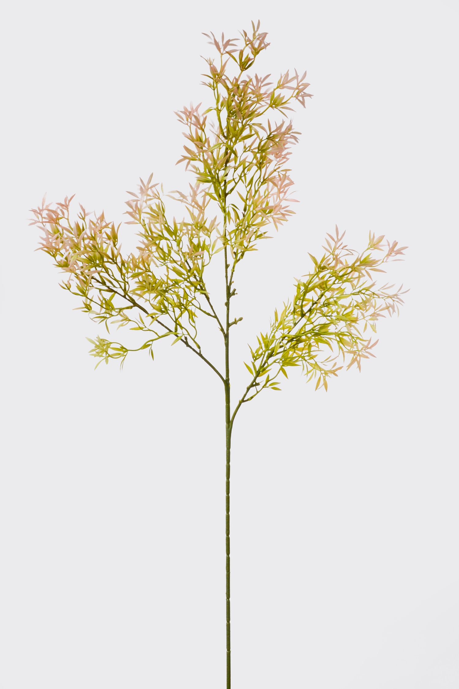 39.5" Artificial Ambrosia Leaf Spray Green/Pink