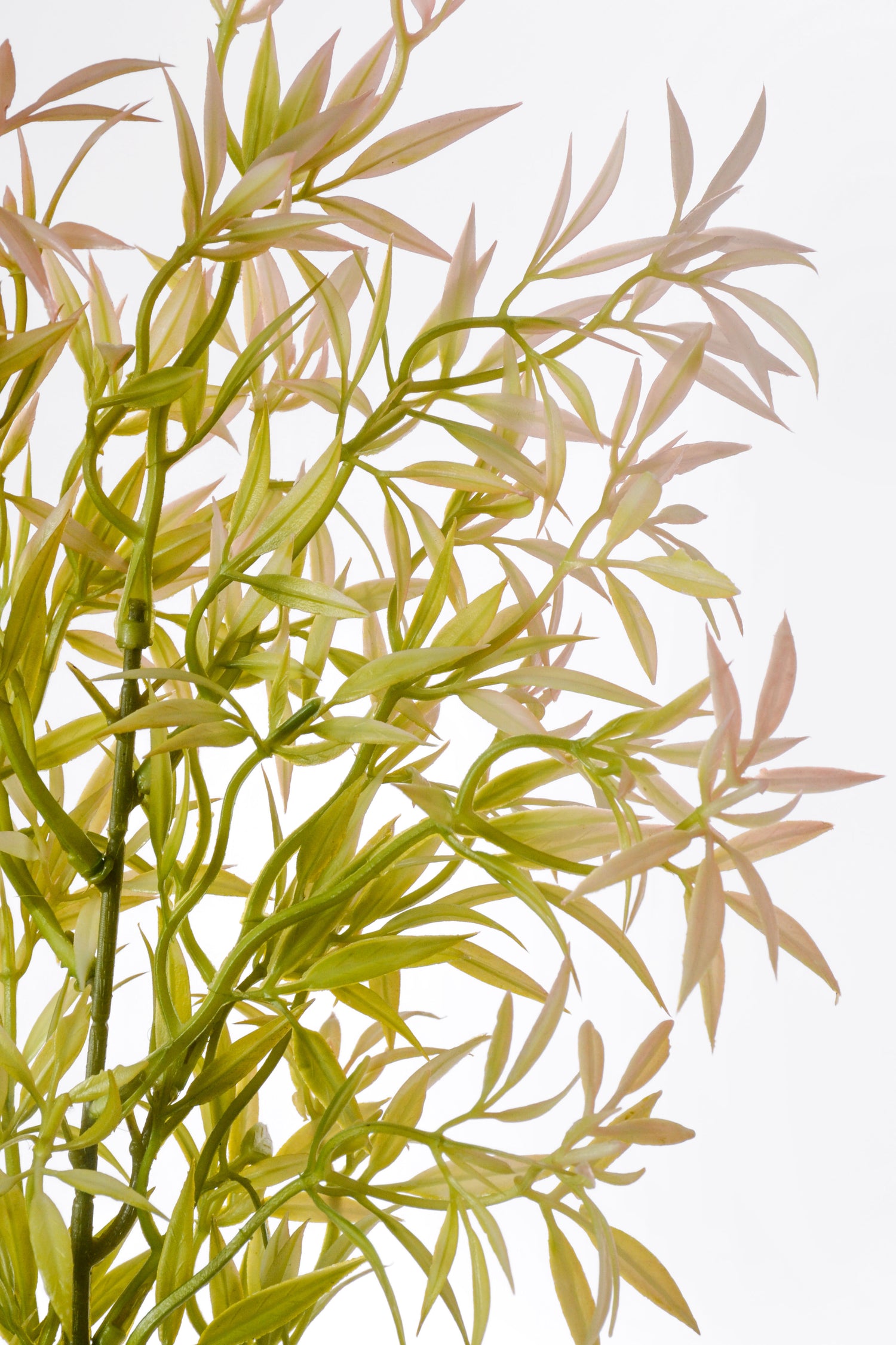 39.5" Artificial Ambrosia Leaf Spray Green/Pink