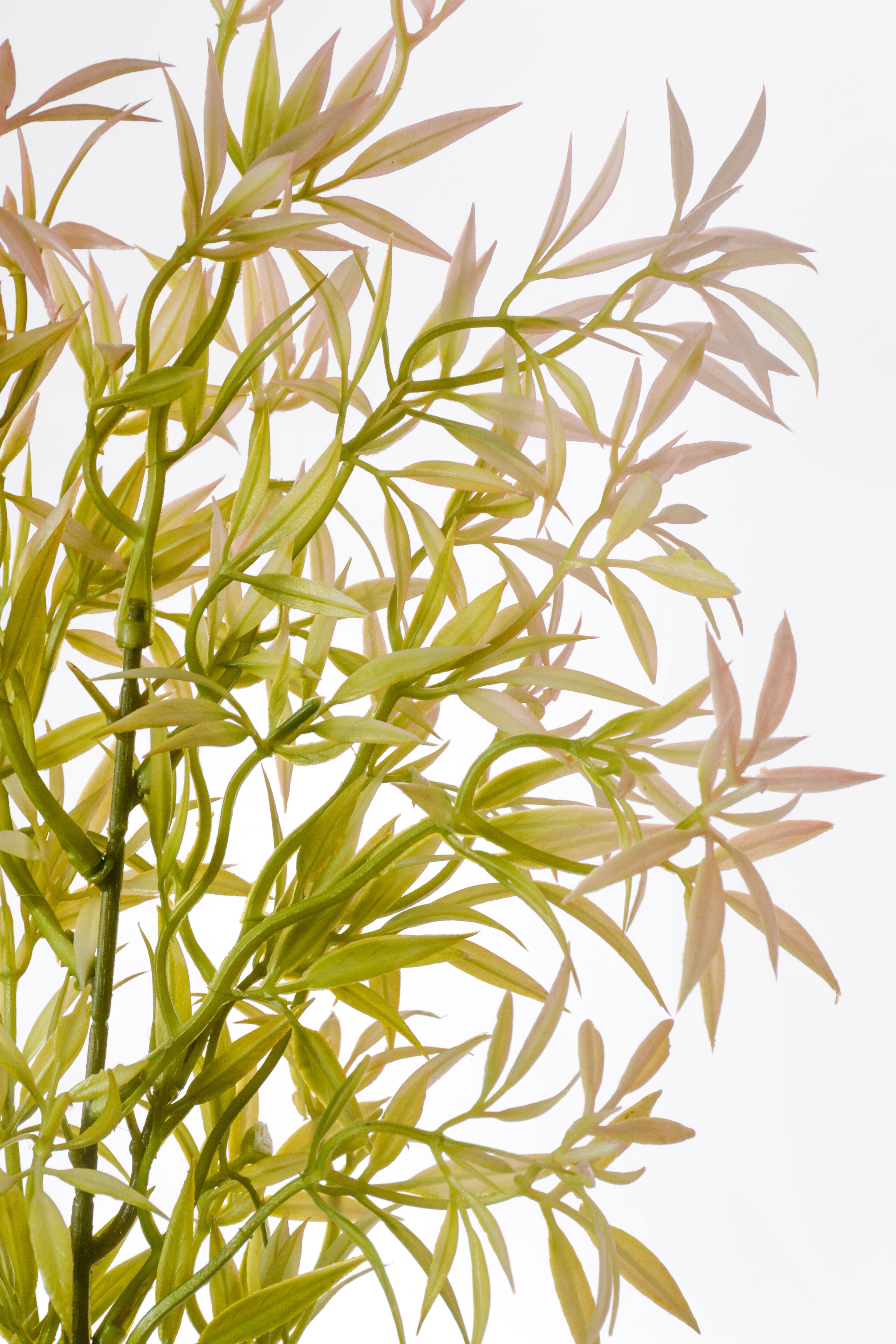 39.5" Artificial Ambrosia Leaf Spray Green/Pink