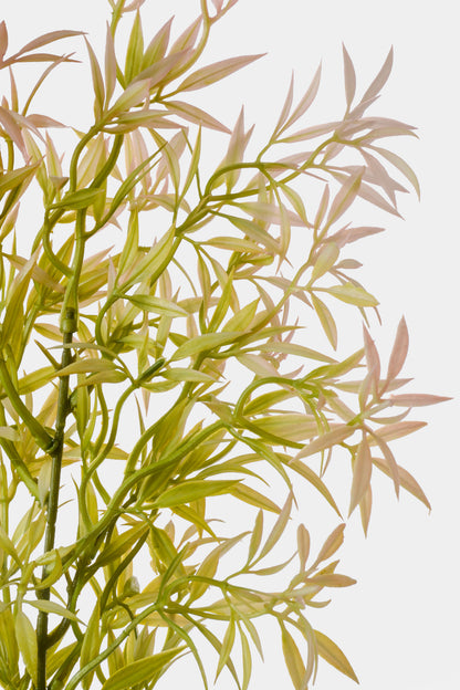39.5" Artificial Ambrosia Leaf Spray Green/Pink