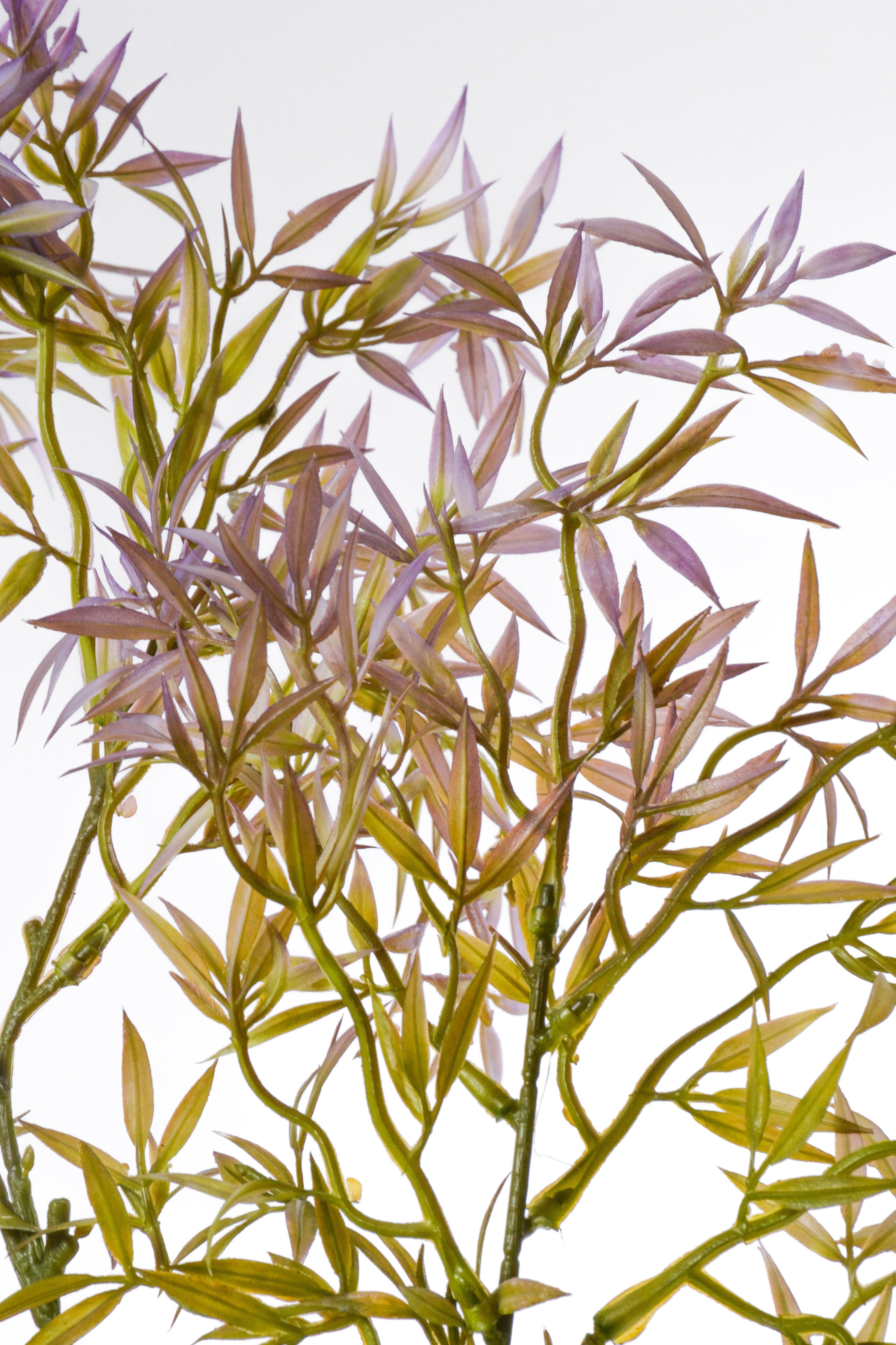 39.5" Artificial Ambrosia Leaf Spray Green/Lavender