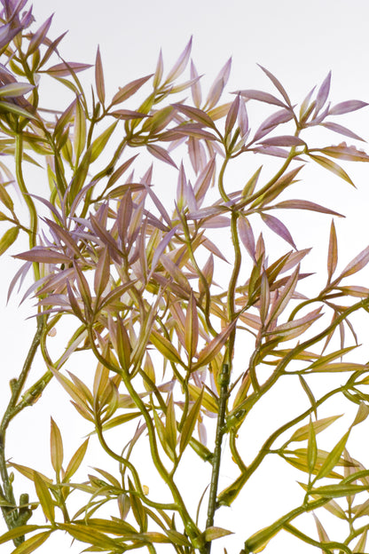 39.5" Artificial Ambrosia Leaf Spray Green/Lavender