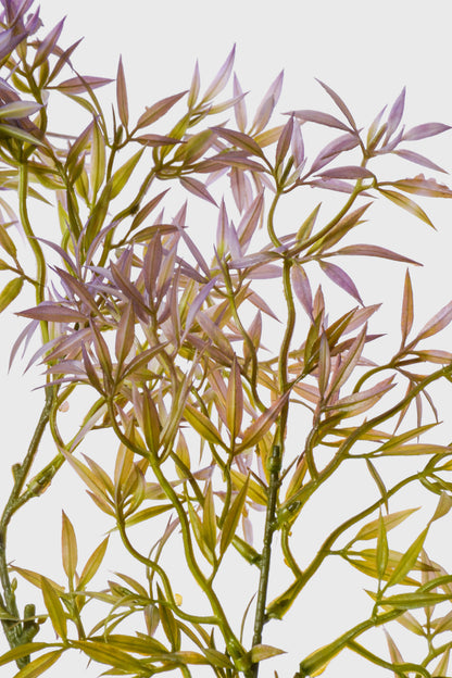 39.5" Artificial Ambrosia Leaf Spray Green/Lavender