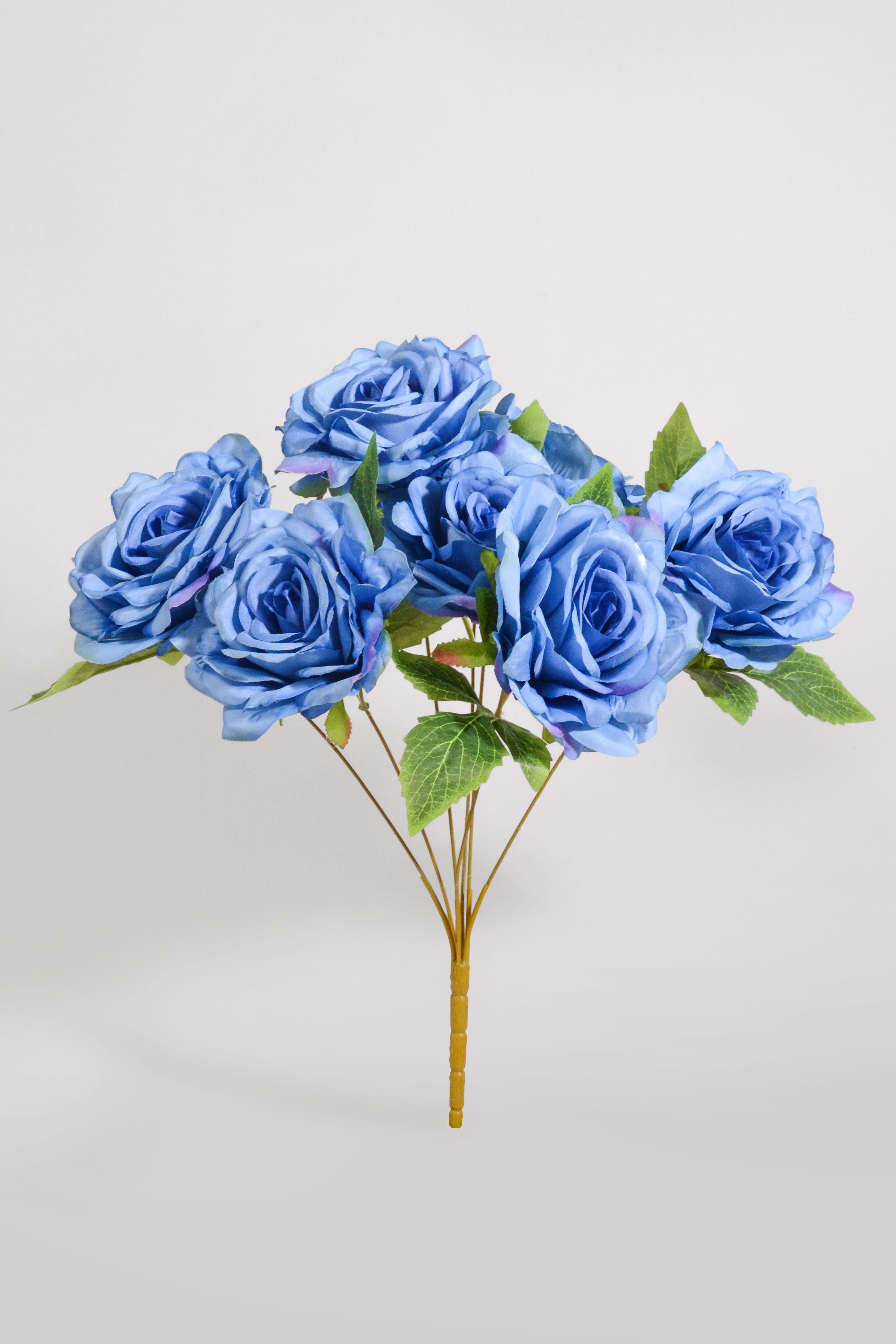 17.5" Silk Rose Bush Blue