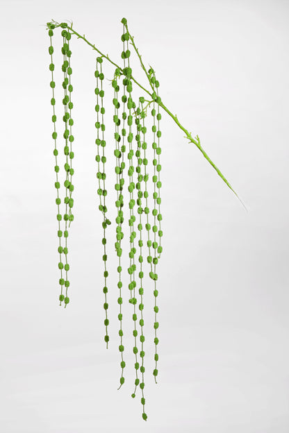 50" Bead Succulent Hanging Spray Green