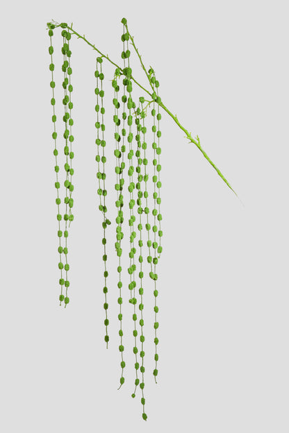 50" Bead Succulent Hanging Spray Green