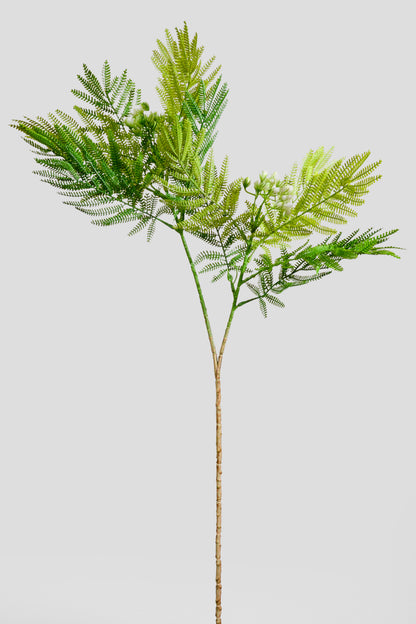 37" Artificial Mimosa Spray Green/White